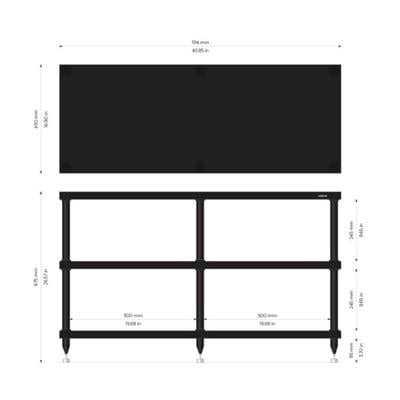 Solidsteel S4-3 Hi-Fi Stand Siyah