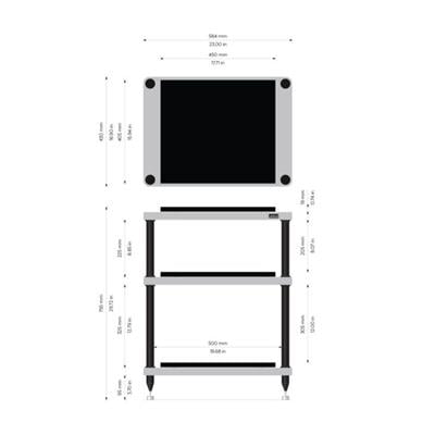 Solidsteel S5-3 Hi-Fi Stand Siyah