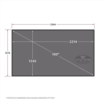 Vividstorm CineVision Pro Fixed Frame UST ALR Perde 100