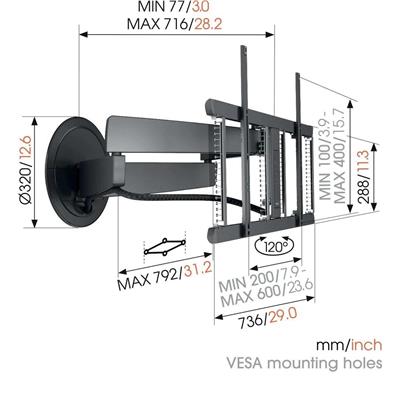 Vogels TVM 7655 Design Mount 40-77 Askı Aparatı