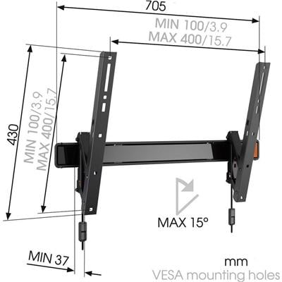 Vogels Wall 3315 Tilt, 40-65 Askı Aparatı