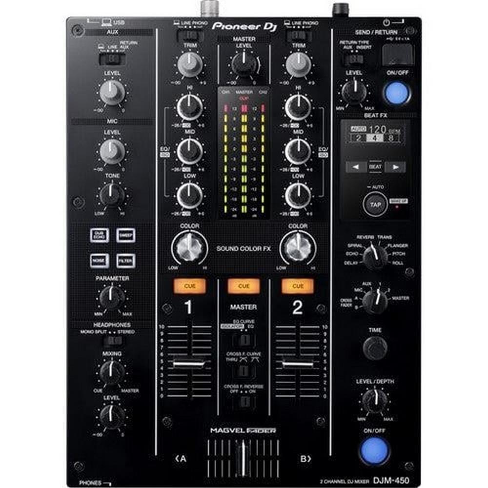 Pioneer DJ DJM-450 2-Kanal DJ Mixer | azudio.com