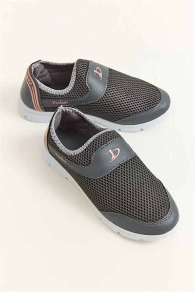Bağcıksız Model Rahat Taban Ayakkabı Füme