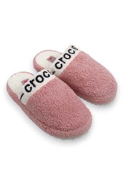 Kadın Peluş Model Pembe Ev Terliği