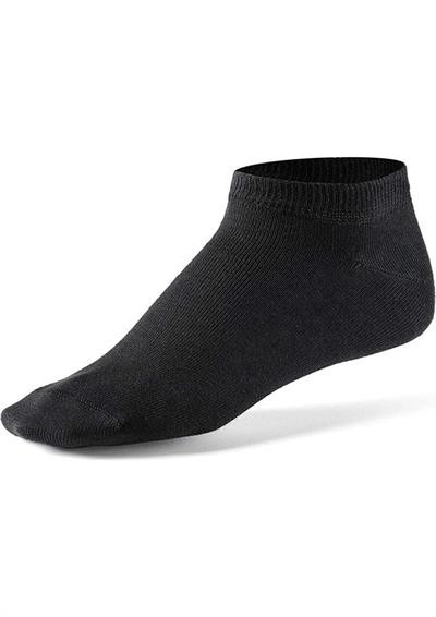 Düz Renk Bilek Boy Çorap Siyah