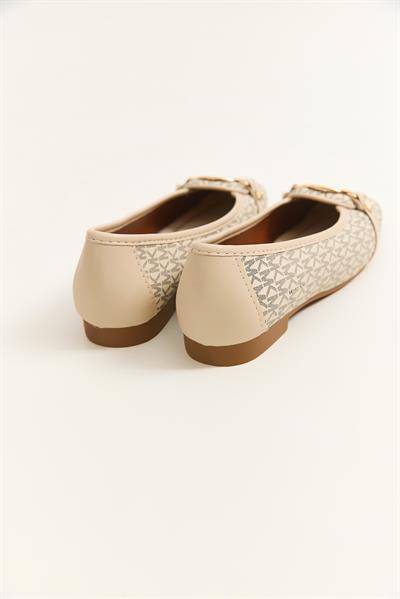 Şık Tasarım  Rahat Taban Kadın Babet Bej