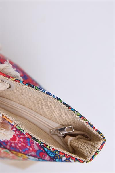 Fermuarlı Kadın Plaj Çantası Karışık