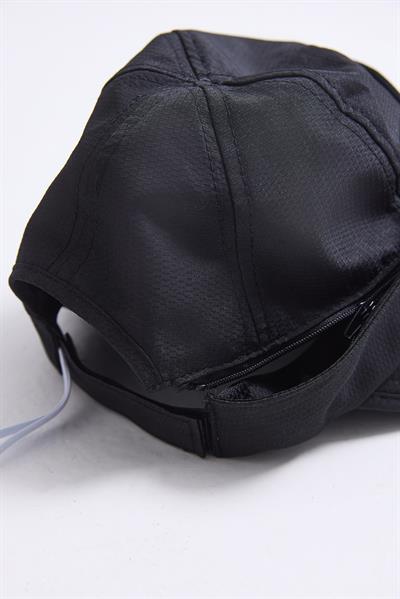 Üstü Çıkarılabilir Önden Siperli Kadın Şapka Siyah
