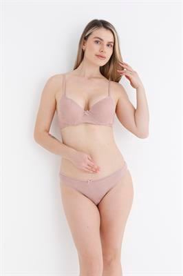 Sütyen Takım Küçük Baklava Desen Boş Pudra