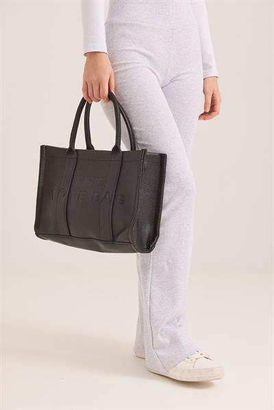 The Tote Bag Büyük Boy Siyah El Çantası 