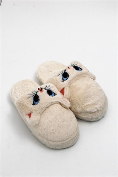 Önü Kapalı Tweety Model Ev Terliği Bej