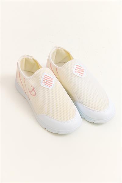 Bağcıksız Model Comfort Spor Ayakkabı Bej
