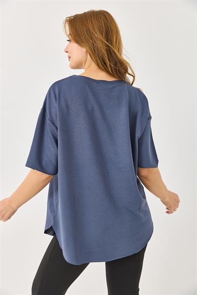 Bisiklet Yaka  Oysho Basic Tshirt Gri