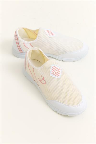 Bağcıksız Model Comfort Spor Ayakkabı Bej