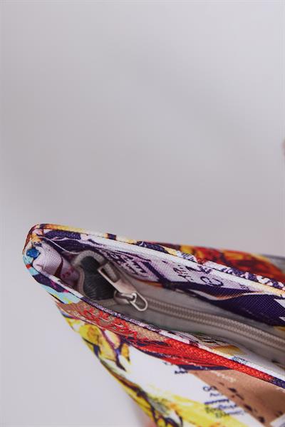 Renkli Desenli Kadın Plaj Çantası Karışık