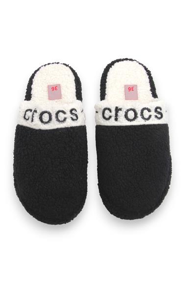 	Kadın Peluş Model Siyah Ev Terliği