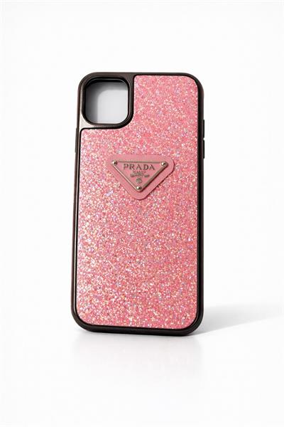 İphone 12 Uyumlu Parlak Taşlı Premium Kılıf Pembe