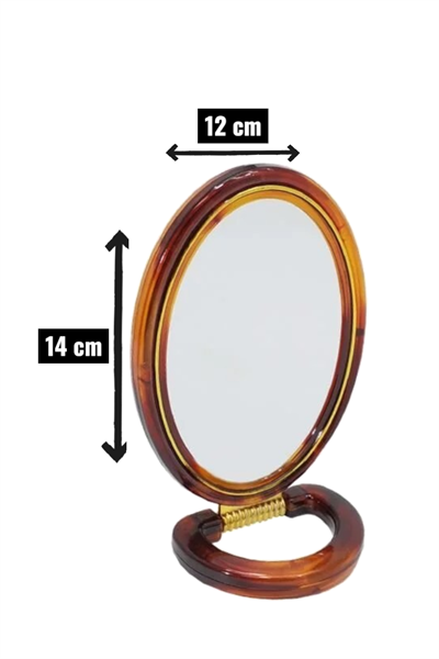 Çift Taraflı Standlı Ayarlanabilir Ayna 14*12 cm