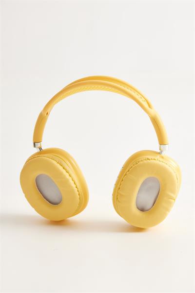 Kulak Üstü Bluetooth Kulaklık Sarı