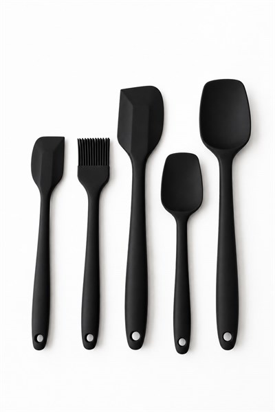 Silikon Mutfak Spatula ve Fırça Seti 5 Parça
