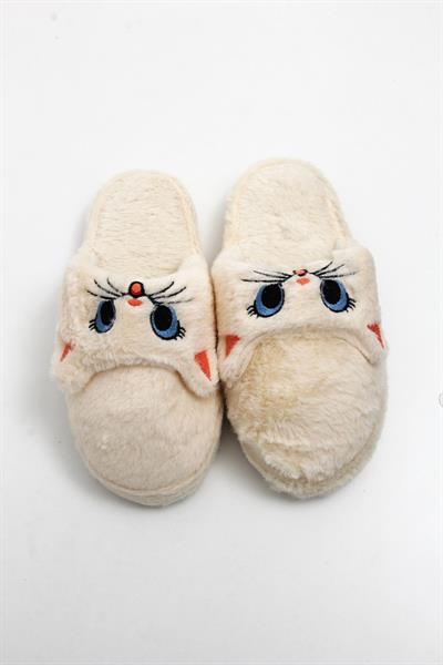 Önü Kapalı Tweety Model Ev Terliği Bej