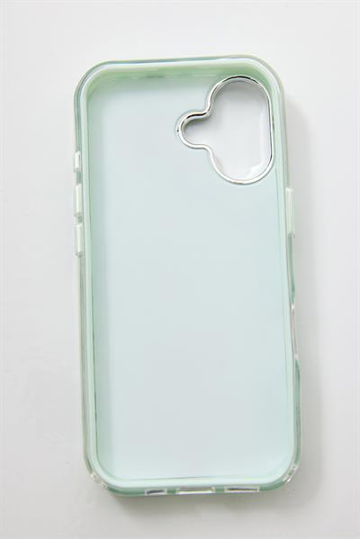 İphone 17 Uyumlu Taş Detaylı Telefon Kılıfı Yeşil