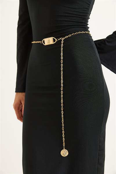 Zincir Kadın Kemer Gold 95 CM