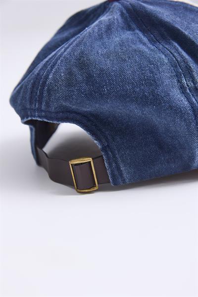 Kot Yıkamalı Baskılı Şapka Gül Kurusu