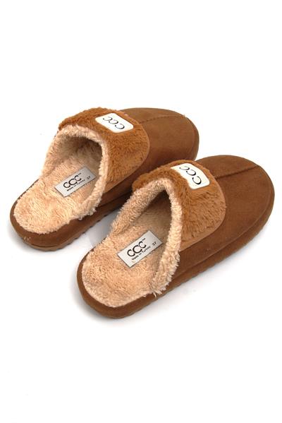 Kadın İçi Yünlü Kışlık Taba Ev Terliği