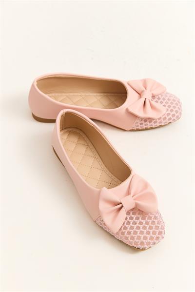 Fiyonk Model Şık Tasarım Babet Pembe