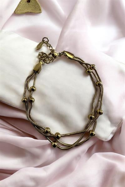 Yuvarlak Minimal Toplu Çelik Bileklik