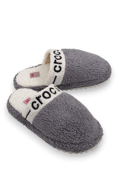 Kadın Peluş Model Füme Ev Terliği