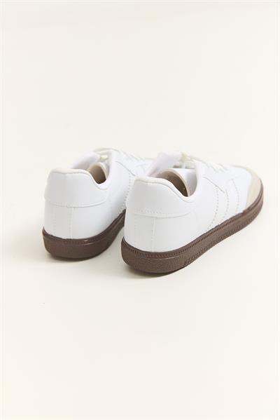 Üç Bant Samba Model Ayakkabı Bej