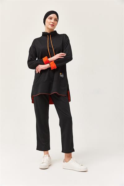 Arma Detaylı İkili Spor Takım Siyah