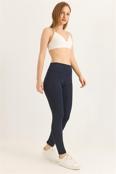 Slim fit yüksek bel toparlayıcı Oysho Tayt Lacivert