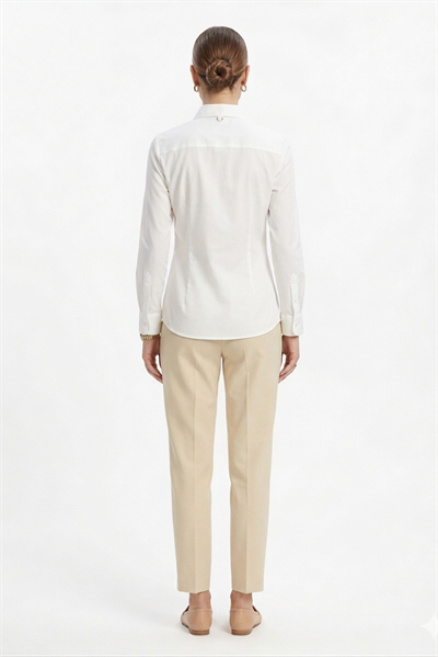 Kadın Rahat Kesim Havuç Model  Kumaş Pantolon Bej