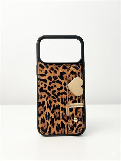  Charmlı ve Harfli Deri Kılıf Leopar Desenli 17 promax  