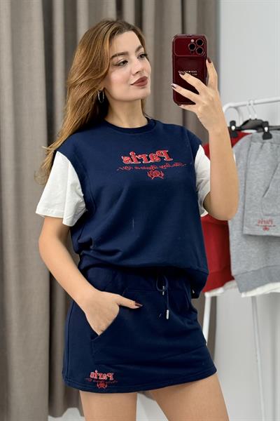 Şort Etek İkili Spor Takım Lacivert