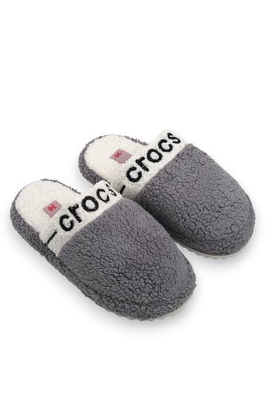 Kadın Peluş Model Füme Ev Terliği