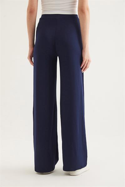 Kaymak Dokulu Modal Palazzo Pantolon Lacivert