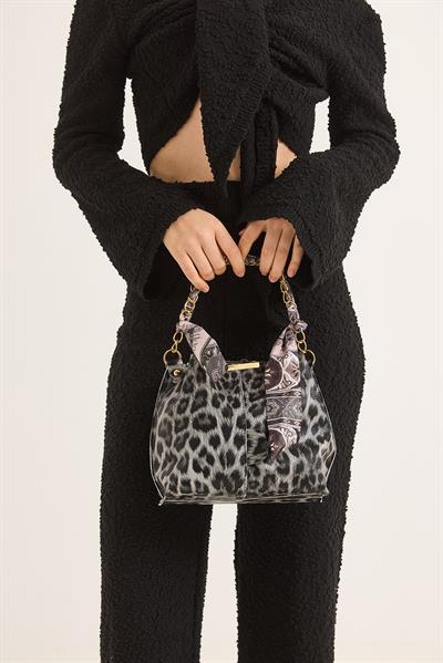 Şallı Mini El ve Omuz Çantası Karışık