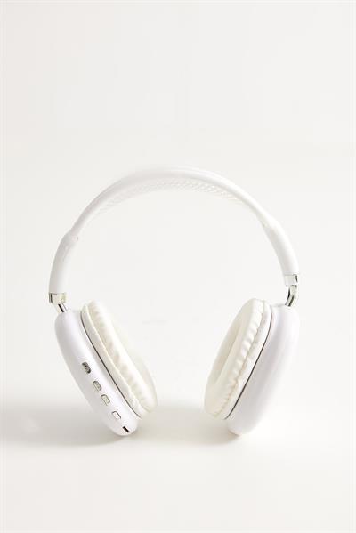 Kulak Üstü Bluetooth Kulaklık Beyaz