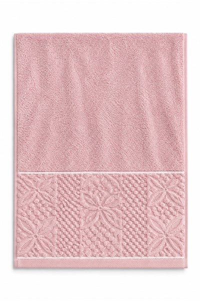 Desenli 85X50 Ölçülü El/Yüz Havlusu Pembe