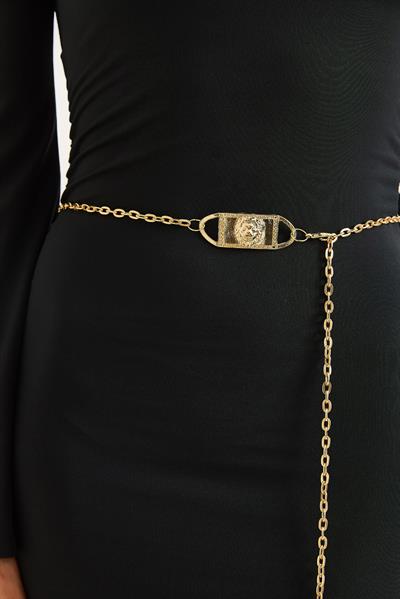 Zincir Kadın Kemer Gold 95 CM