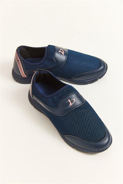 Bağcıksız Model Rahat Taban Ayakkabı Lacivert