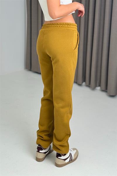 Üç İplik Şardonlu Kadın Eofşman Altı Hardal