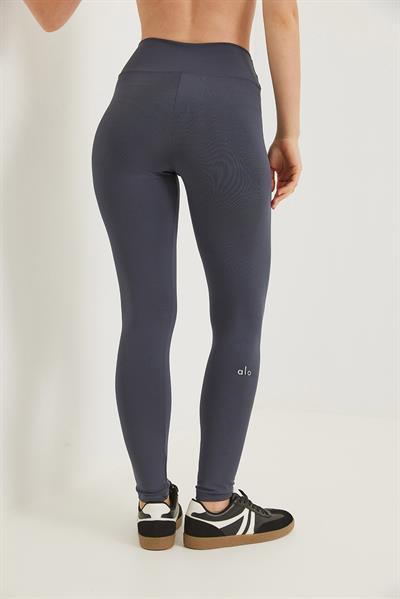 Yüksek Bel Toparlayıcı Alo Baskılı Tayt Füme