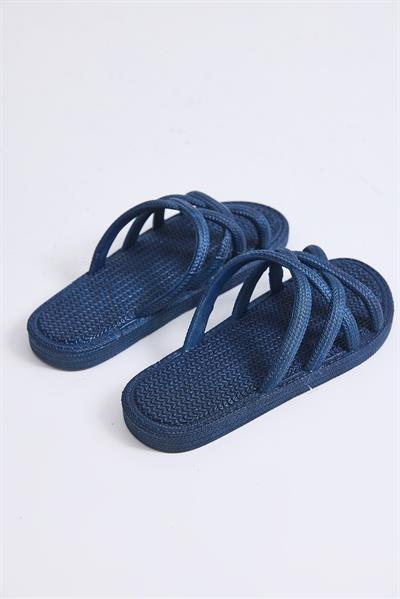 Yazlık Kaydırmaz Taban Ahtapot Terlik Lacivert