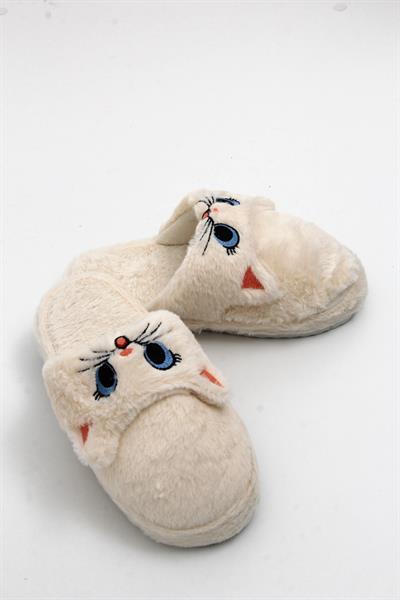 Önü Kapalı Tweety Model Ev Terliği Bej