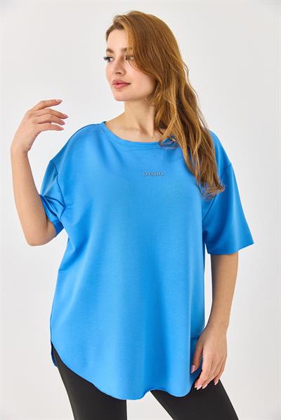 Bisiklet Yaka  Oysho Basic Tshirt Mavi